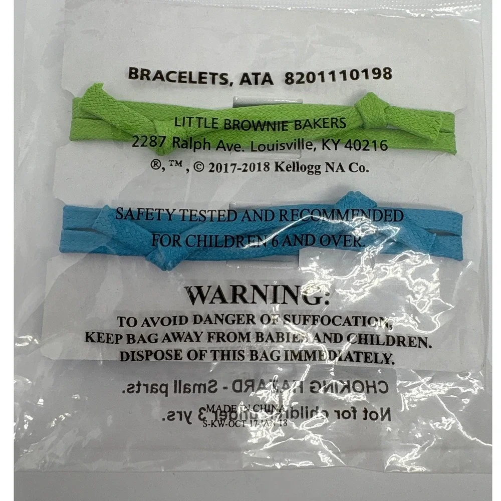 Little Brownie Bakers Girl Scout Cookie Reward ‎ Entrepreneur Bracelets Set of 2